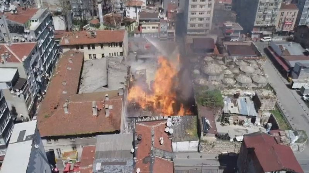 İstanbul Emniyet Müdürlüğü deposunda yangın