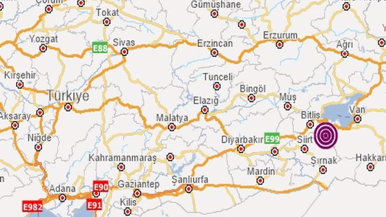 Bitlis'te deprem