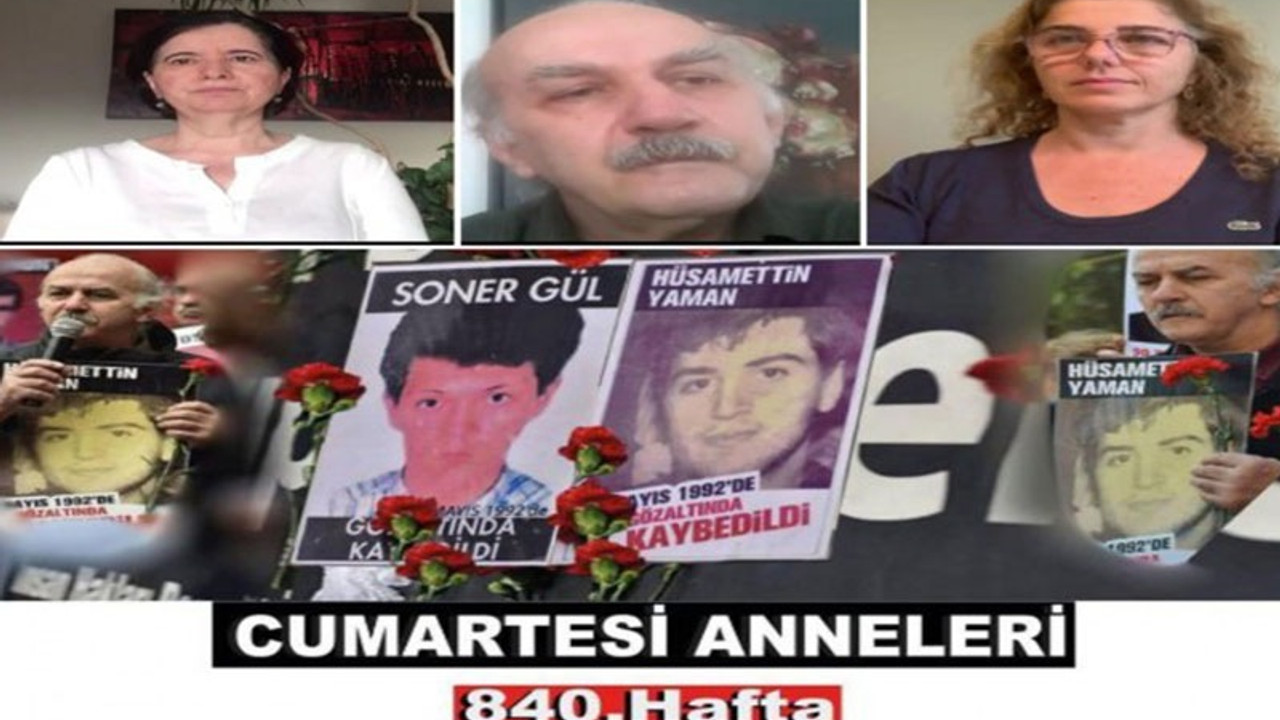 Cumartesi Anneleri Hüsamettin Yaman ve Soner Gül için adalet istedi