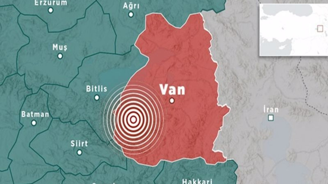 Van’da 3.8 büyüklüğünde deprem