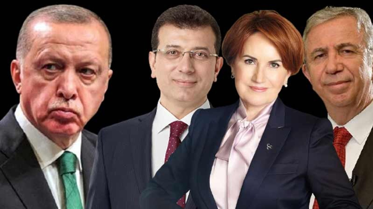 Anket: Yavaş, İmamoğlu ve Akşener Erdoğan'ı geçti