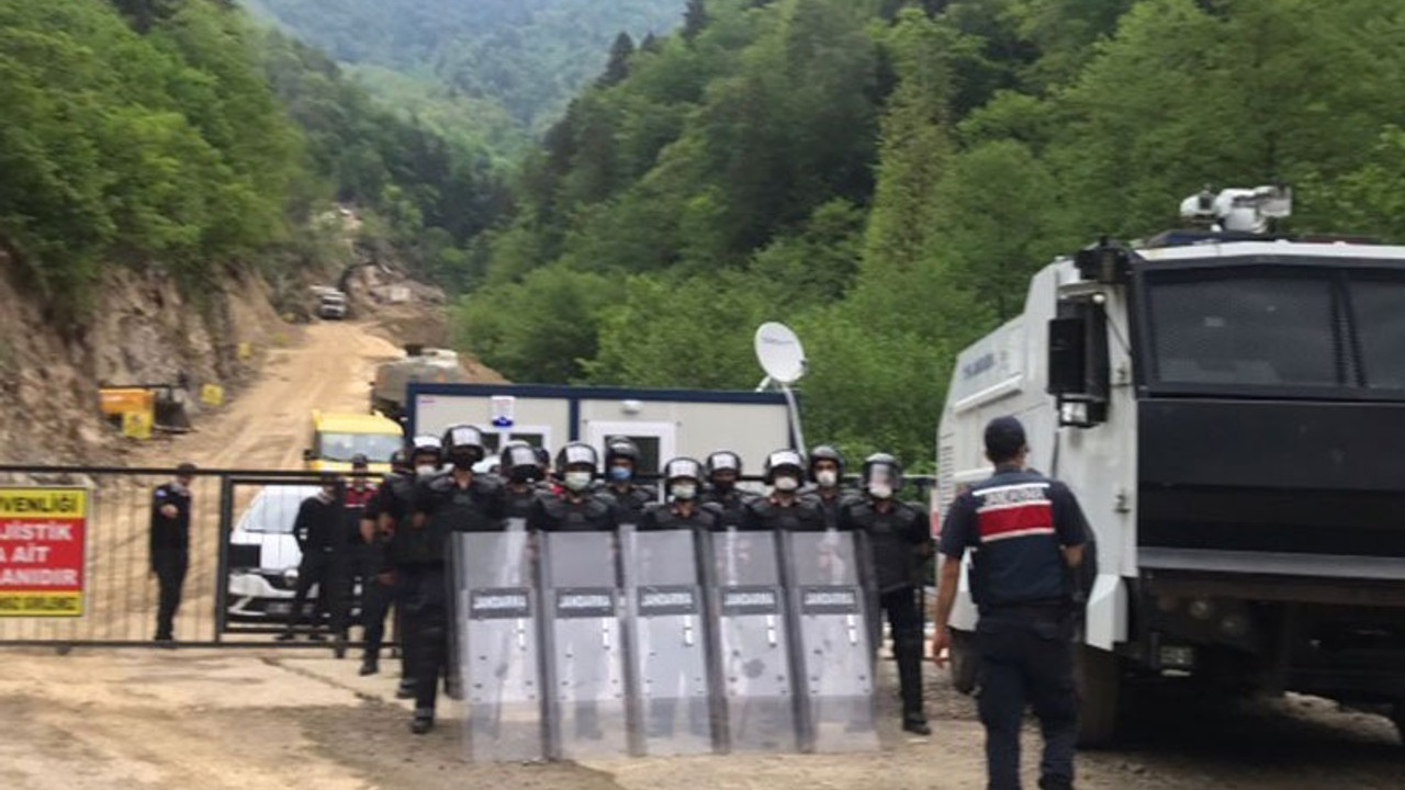 İkizderelilerin doğa nöbetini engellemek için bölgeye çok sayıda asker sevk edildi