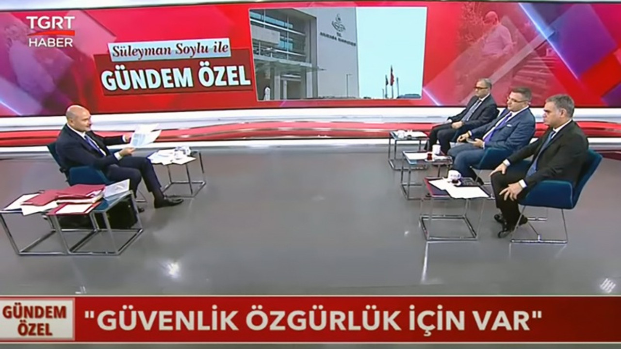 Soylu, 'Haziran'da görüştüm' dediği Özışık'la Eylül'de programa çıkmış