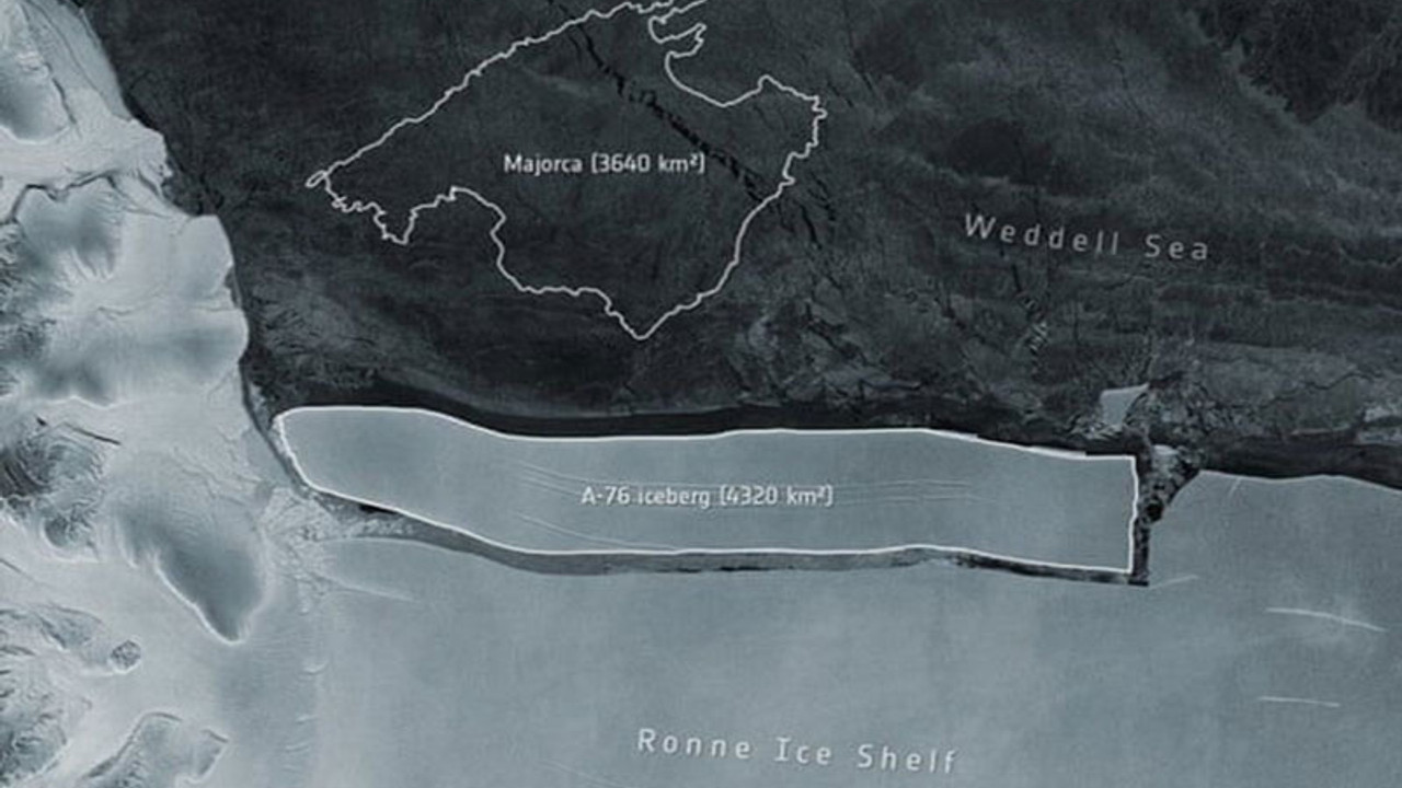 Dünyanın en büyük buzdağı Antarktika’dan İstanbul büyüklüğünde parça koptu
