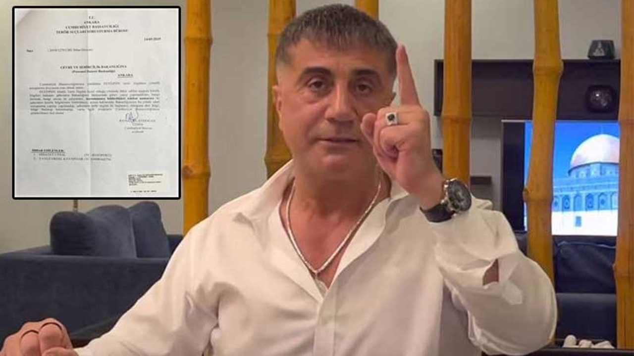 'FETÖ soruşturması örtüldü' diyen Sedat Peker belge paylaştı