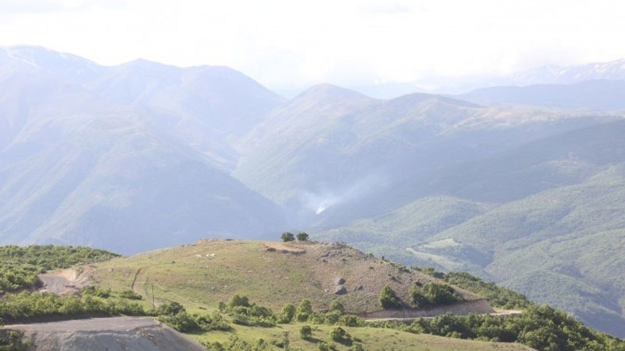 Dersim’de askeri operasyonla birlikte orman yangını