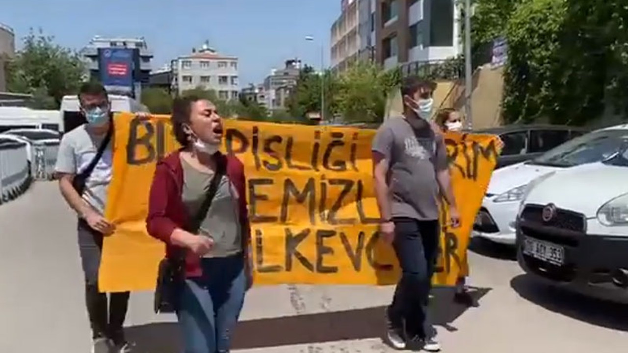 AKP binası önünde protesto gerçekleştiren Halkevleri üyelerine polis müdahalesi: 5 gözaltı