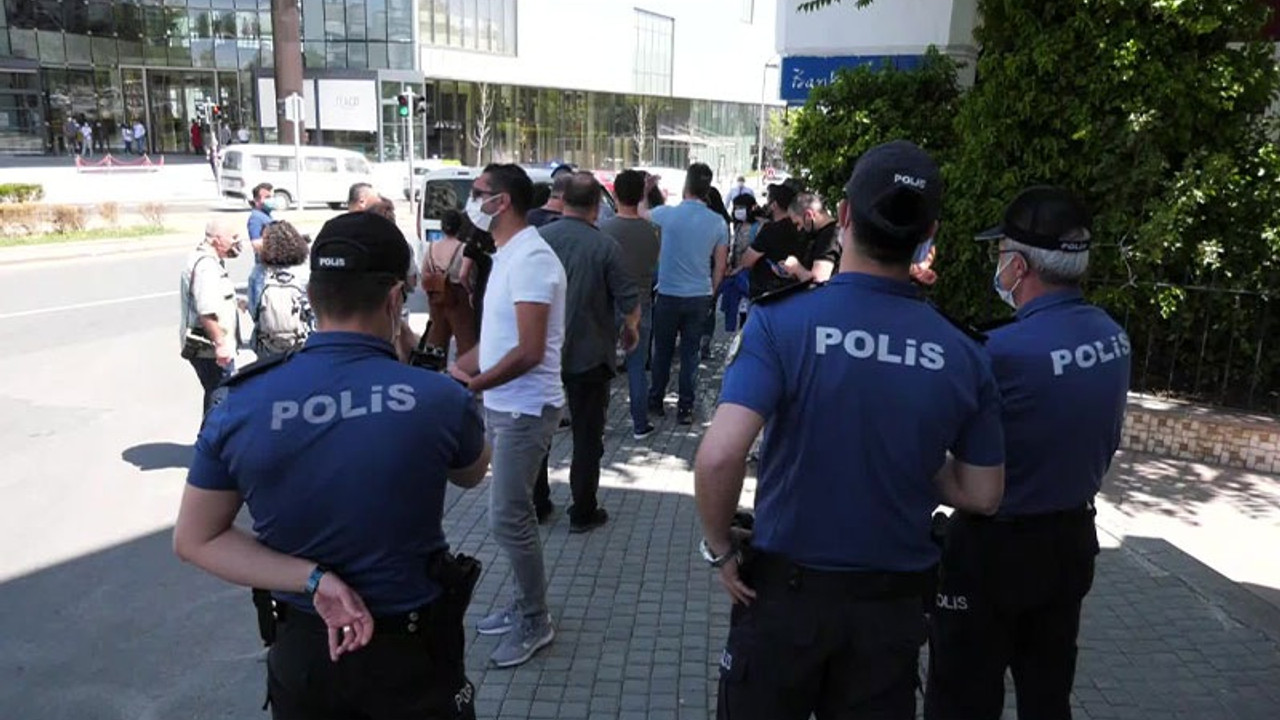 Ankara'da eylem yapmak isteyen Kolombiya vatandaşlarına polis engeli