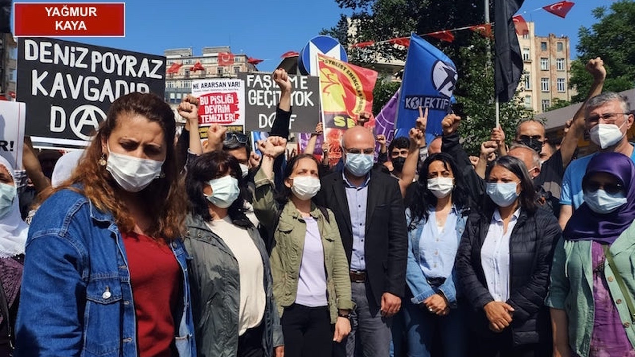 Şişhane Meydanı'nda polis ablukasına rağmen HDP'ye saldırı protestosu