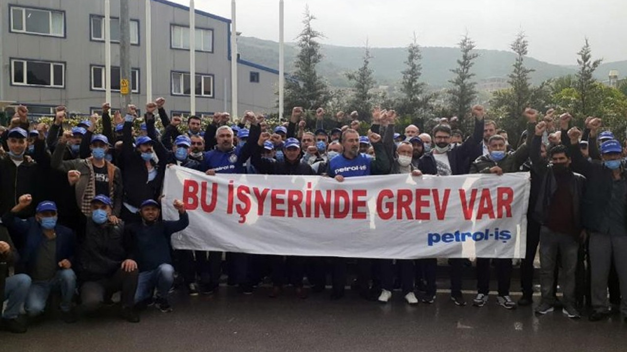 Kimya işçileri Dilovası'nda greve çıktı