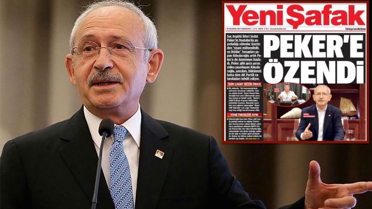 Kılıçdaroğlu Yeni Şafak'ın manşetini paylaştı: Trol algılarını yemeyin