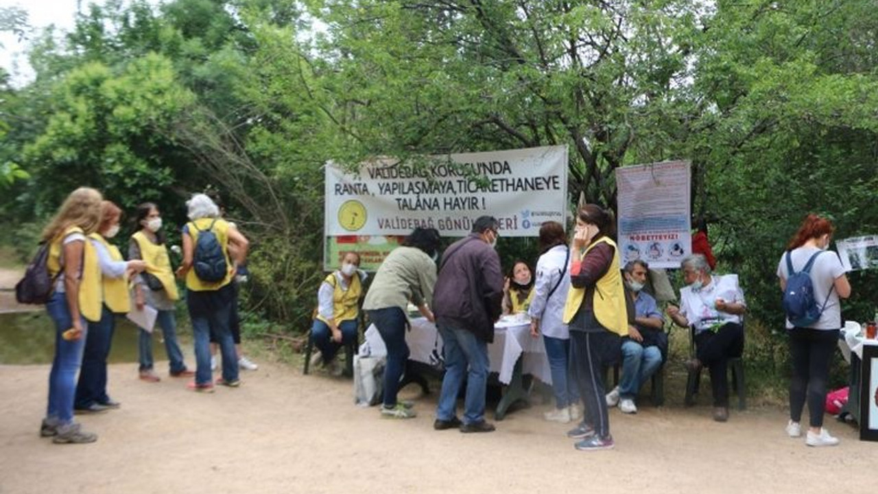 Validebağ Korusu’nda nöbet eylemi başlatıldı