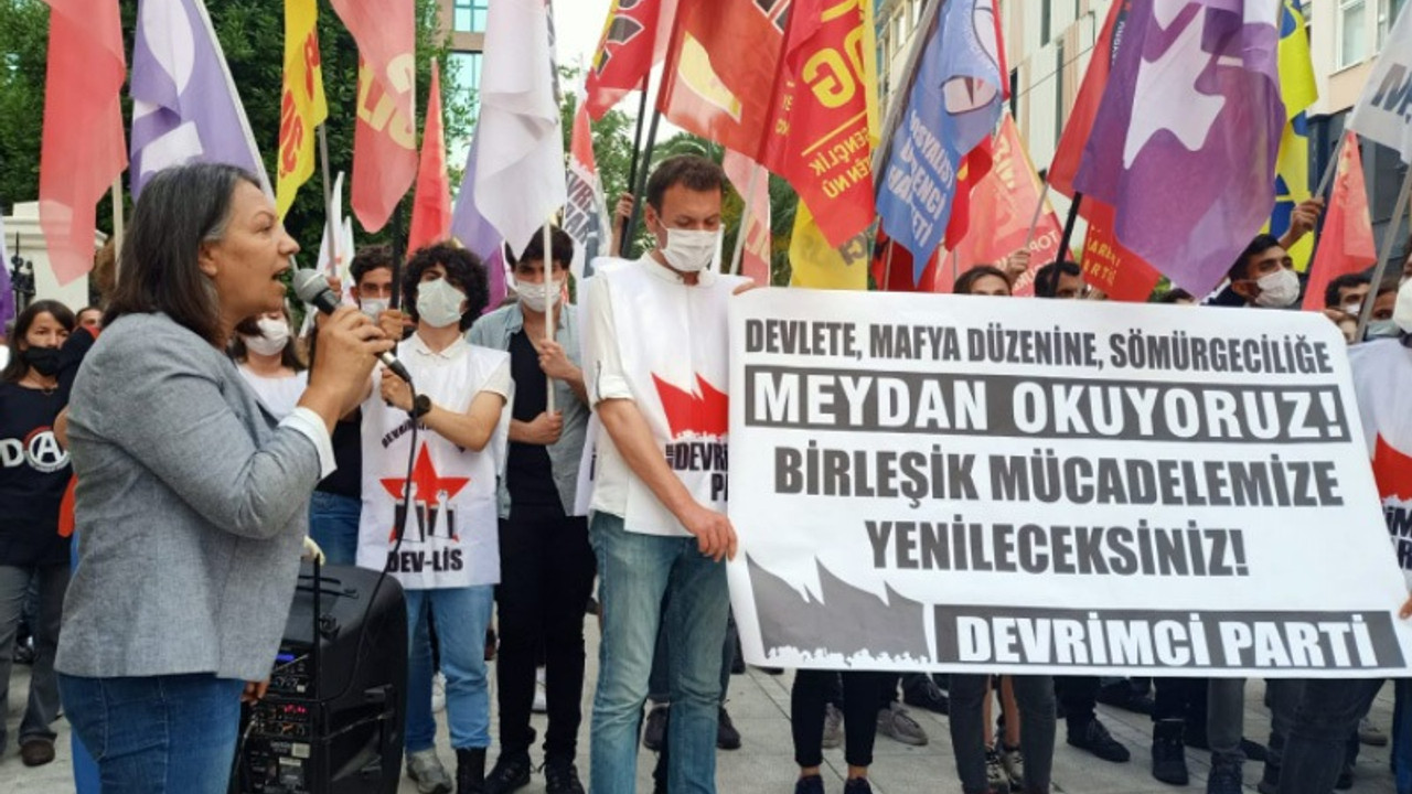 Devrimci Parti ve Dev-Güç üyelerine dönük gözaltılar protesto edildi