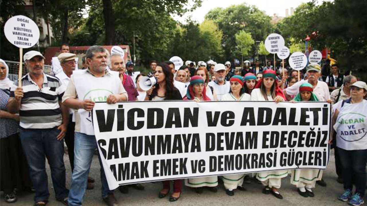 Ankara'da Vicdan ve Adalet Nöbeti'ne destek eylemi