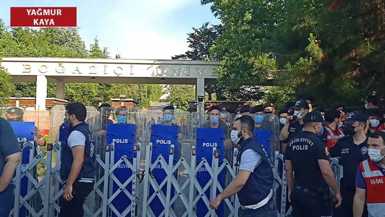 Boğaziçililere polis ve güvenlik müdahalesi