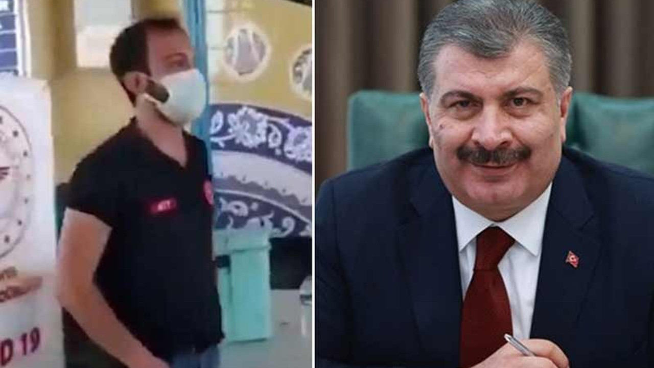 Koca'dan otogardaki sağlık personeli ile ilgili açıklama: Soruşturulmasını gerektiren bir durum yok