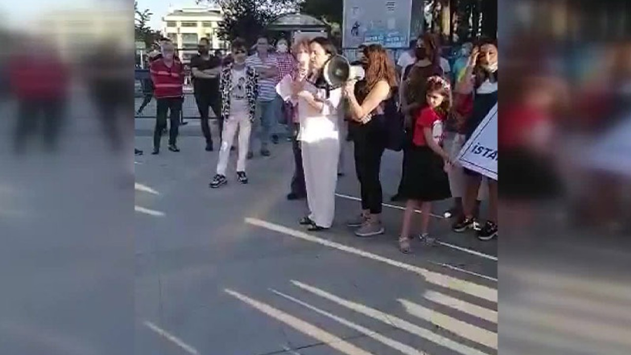 Gebze'de kadınlar 17 yaşındaki Ayşegül'e yönelik cinsel istismarı protesto etti