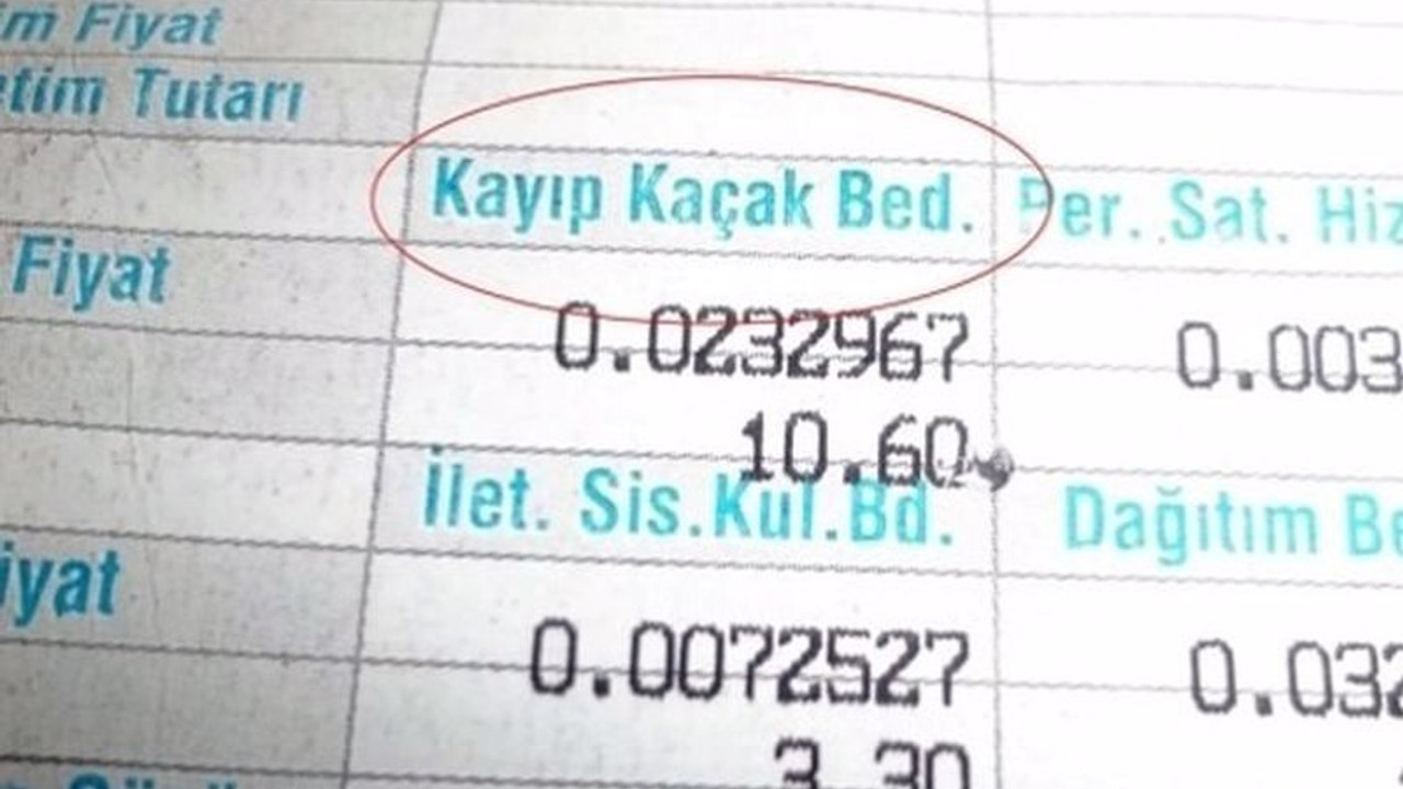 Kayıp ve kaçak bedeli, ağır elektrik faturası olarak vatandaşa ödetiliyor