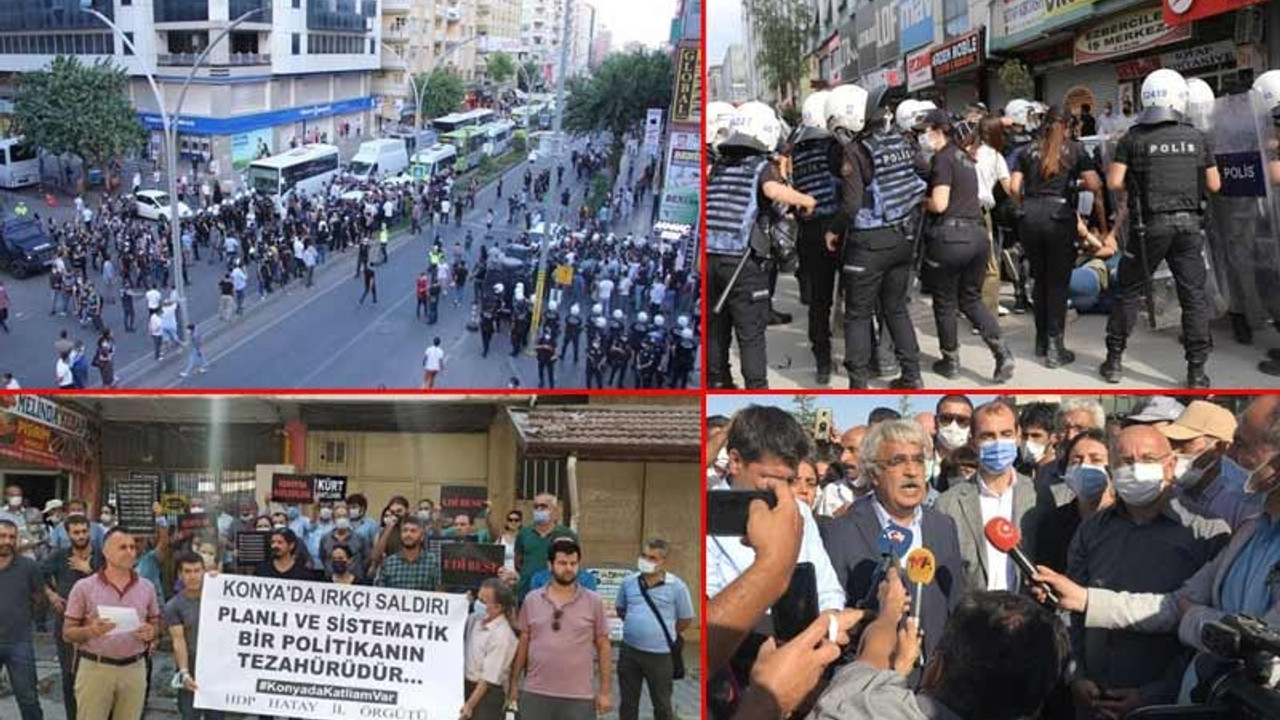 Konya’daki ırkçı katliam Türkiye'nin dört bir yanında protesto edildi