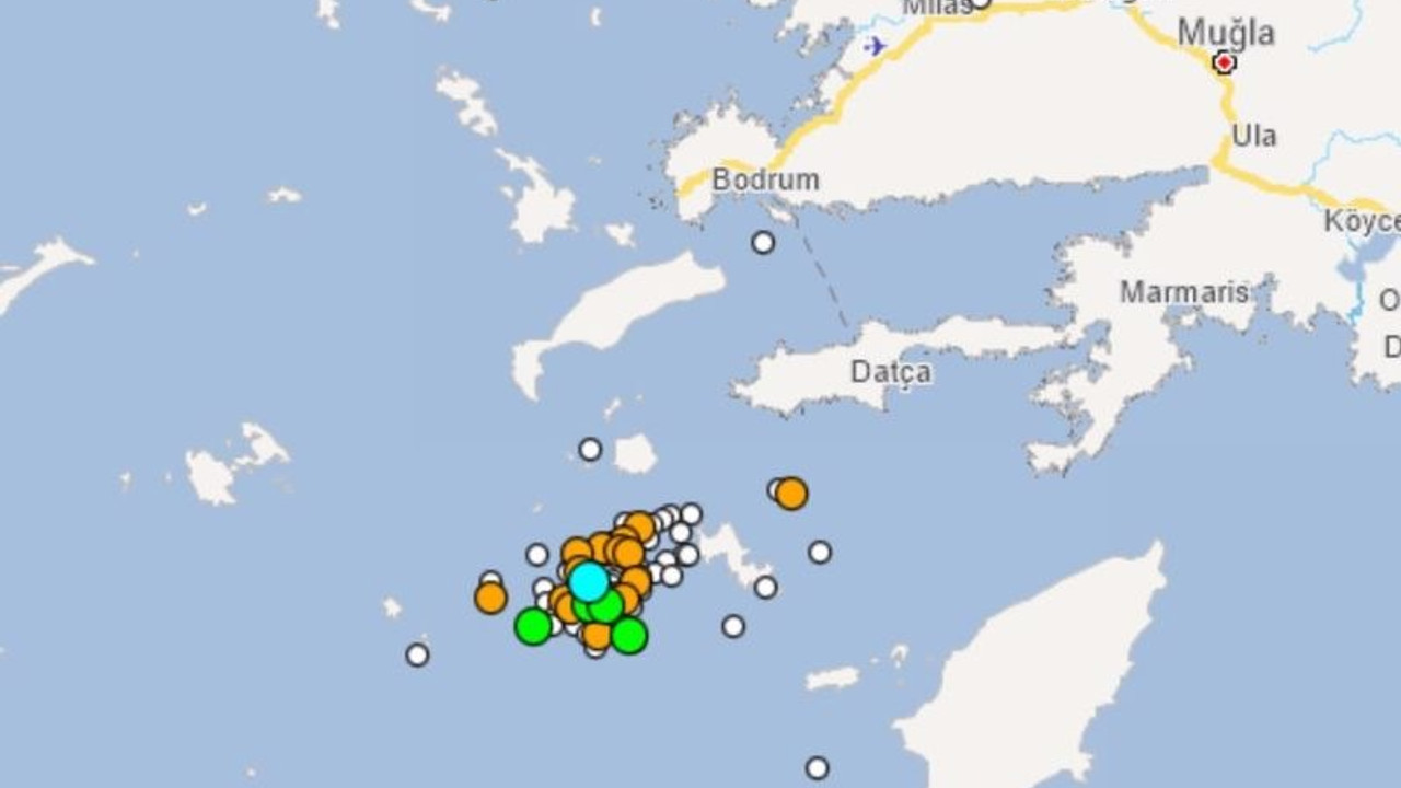 AFAD: Datça'da son 12 saatte 131 deprem meydana geldi