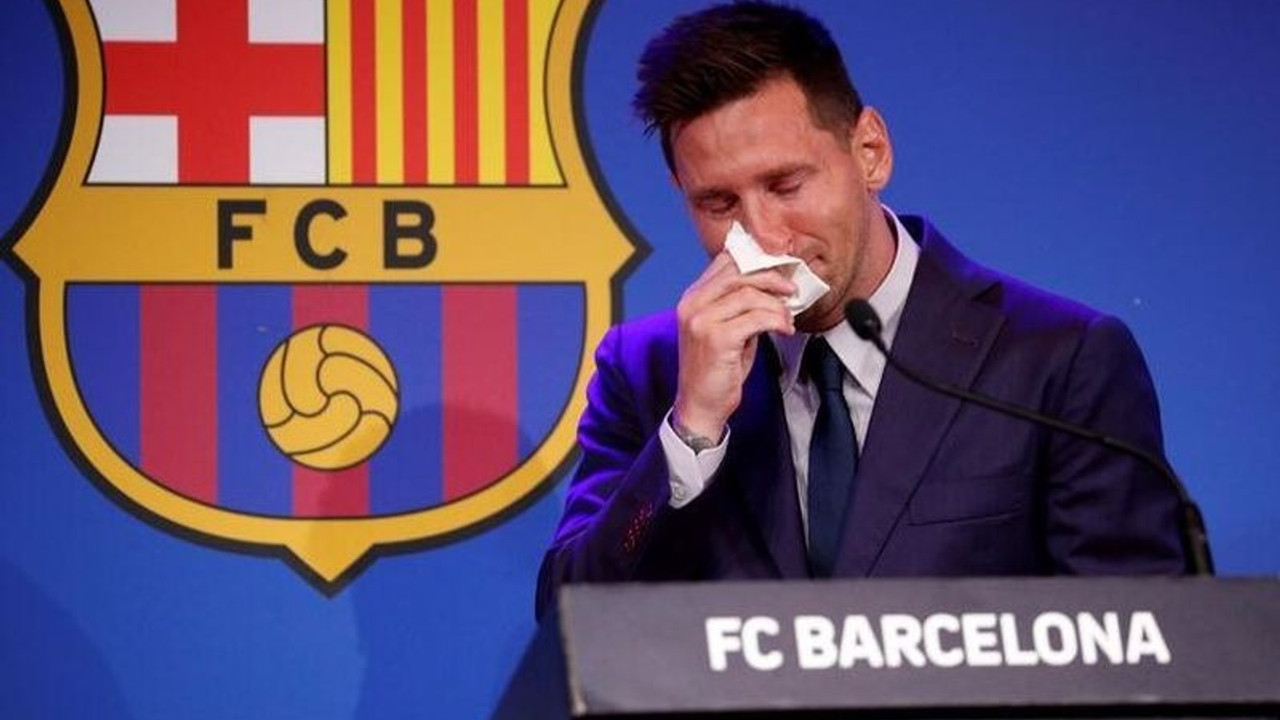 Messi, Barcelona’ya gözyaşları içinde veda etti