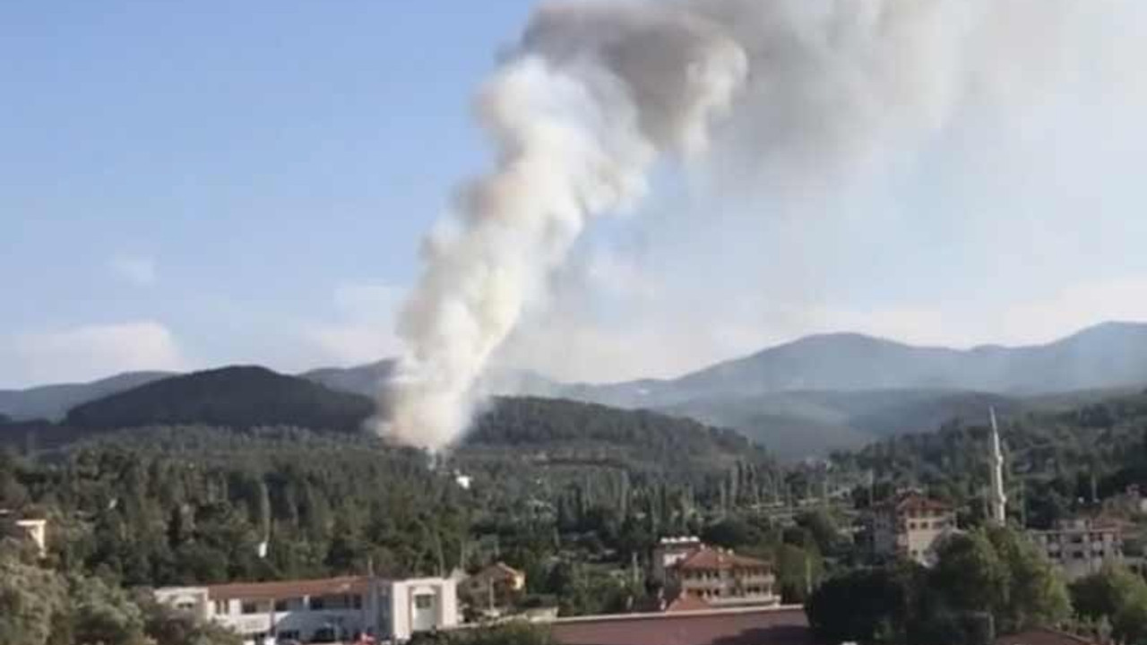 Muğla'nın Kavaklıdere ilçesinde yangın çıktı