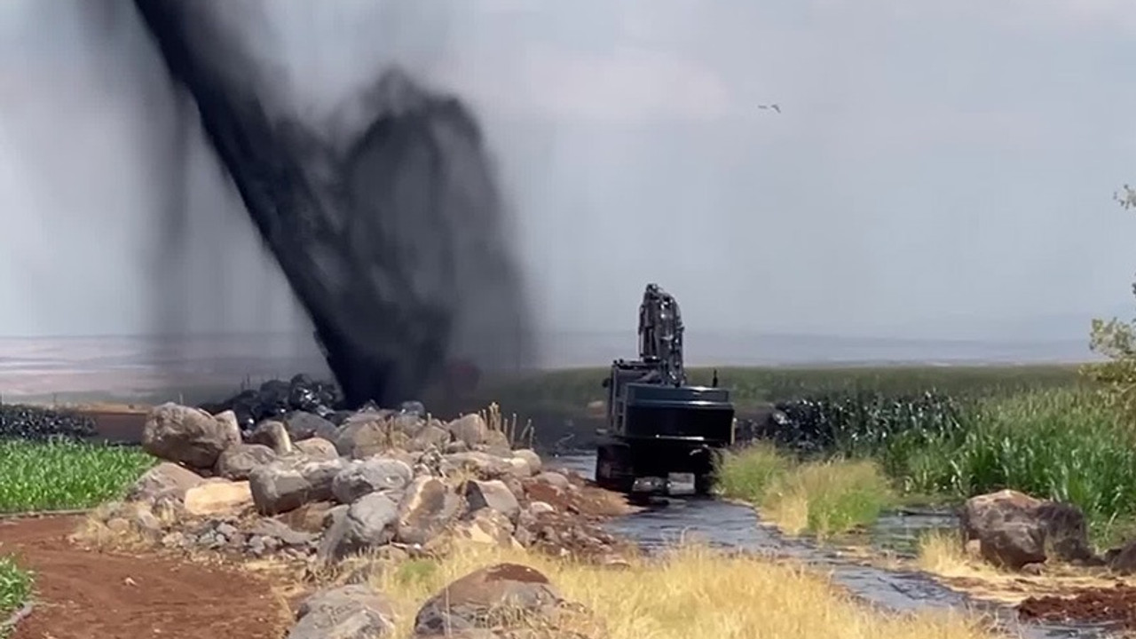 Patlayan boru hattındaki petrol akışı durduruldu