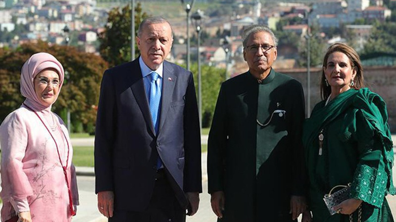 Cumhurbaşkanı Erdoğan, Pakistan Cumhurbaşkanı Arif Alvi ile görüştü.