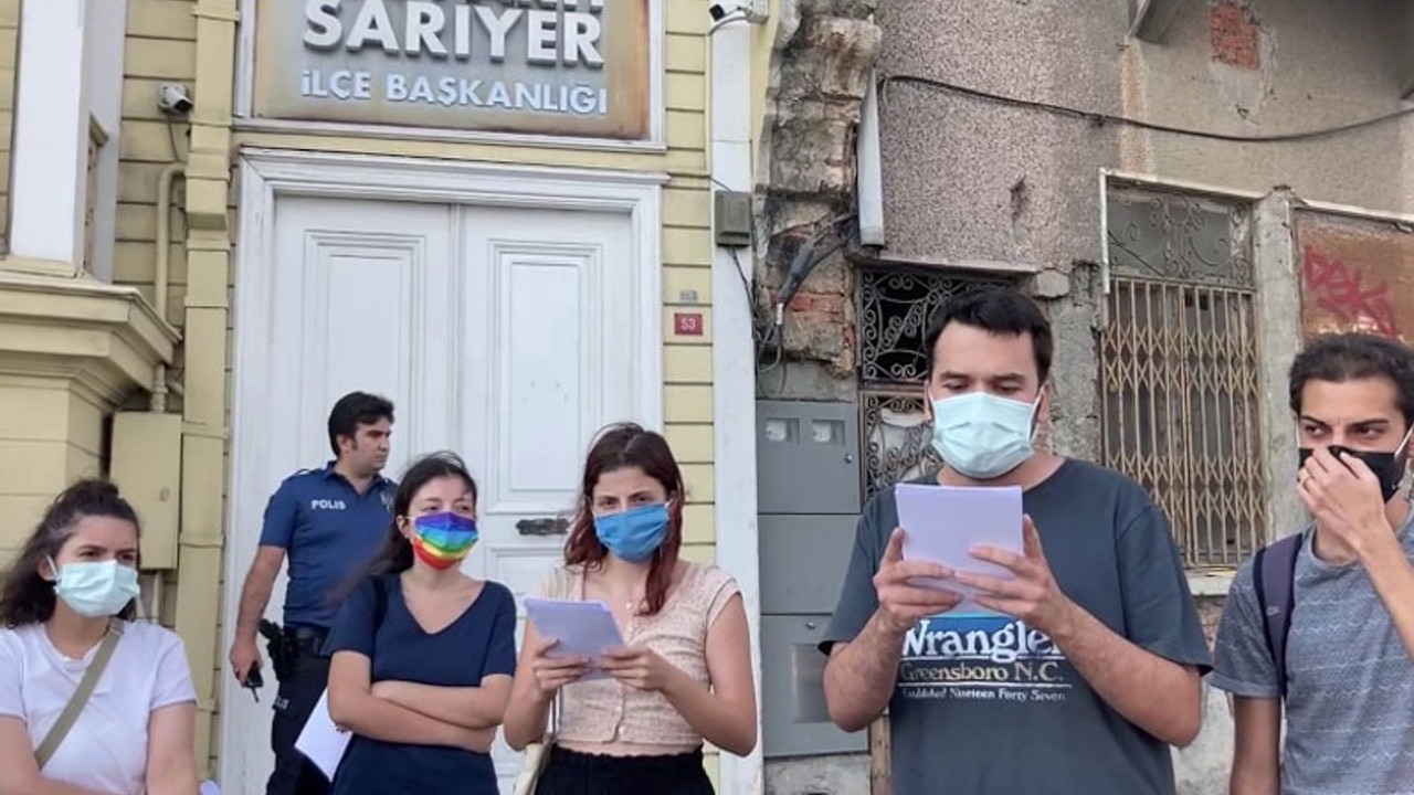 AKP önündeki kayyım rektör protestosunda 8 gözaltı