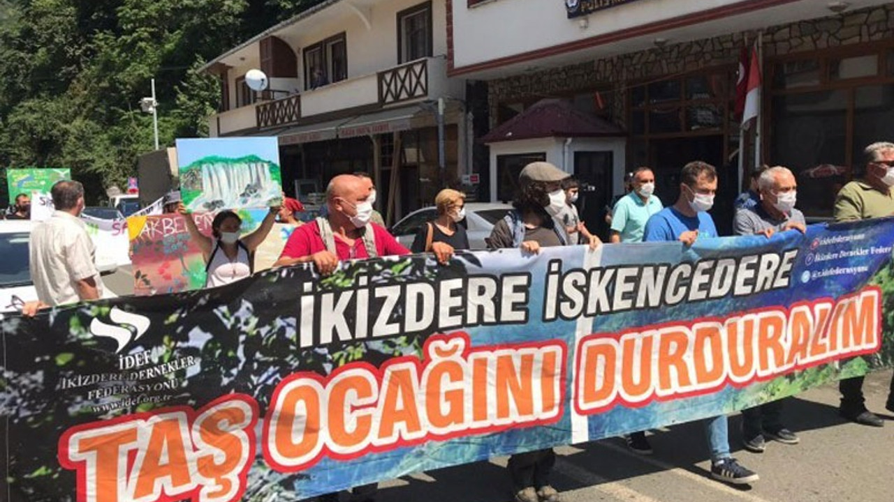 İkizdereliler taş ocağının kapısına dayandı: Bu ateş hepimizi yakacak