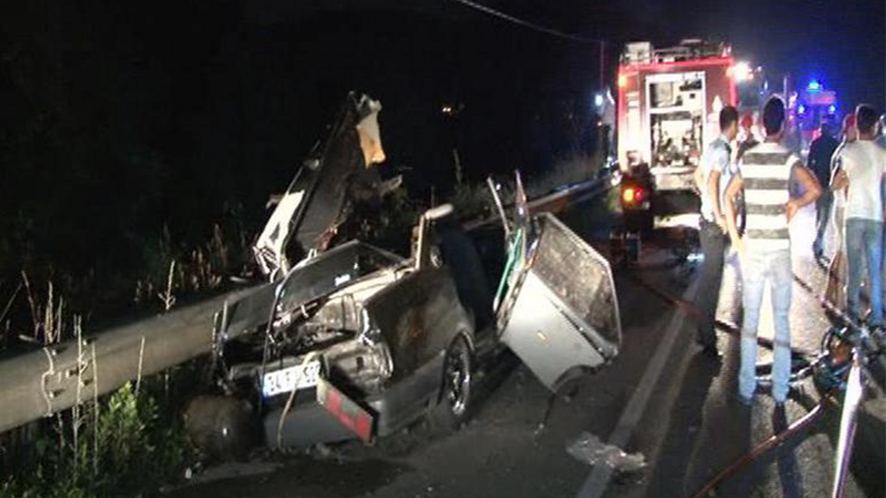 Beykoz'da trafik faciası: 2 ölü 1 ağır yaralı