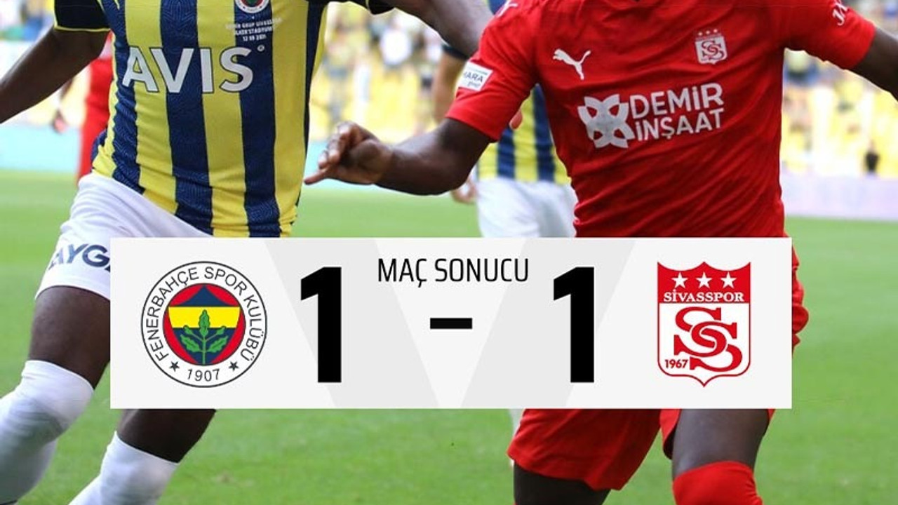 Sivasspor Fenerbahçe'ye dur dedi