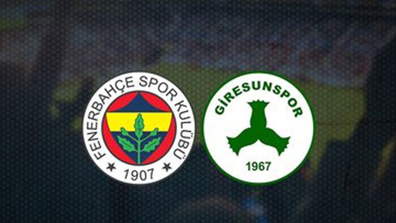 Fenerbahçe'nin Giresunspor karşısındaki ilk 11'i belli oldu