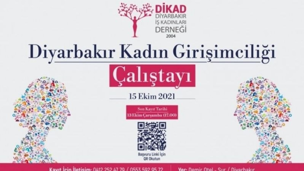 Diyarbakır Kadın Girişimciliği Çalıştay'ı 15 Ekim'de