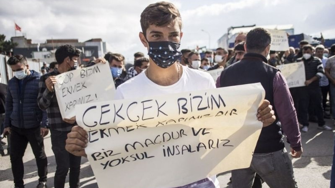 Ankara'da kağıt işçilerine müdahale: 'Burada yasak'