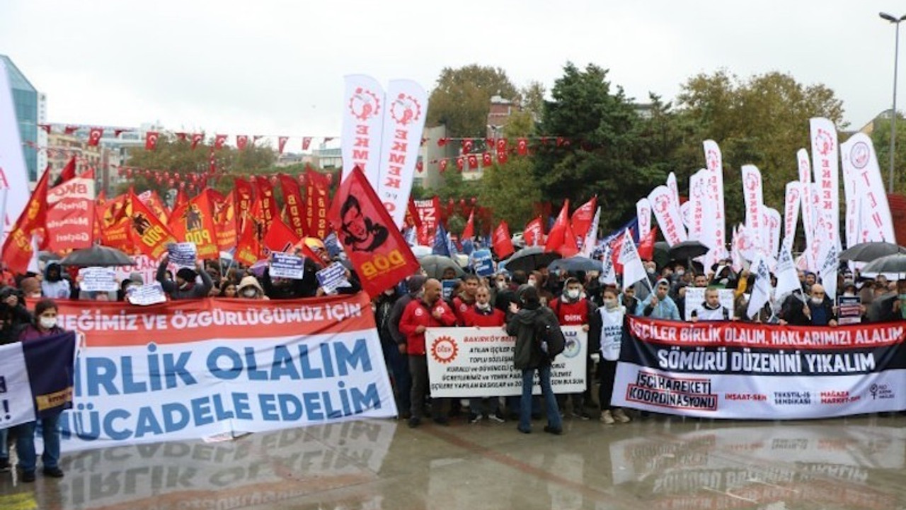 Direnişteki işçiler miting yaptı: Sermaye düzenini tarihin çöplüğüne süpüreceğiz