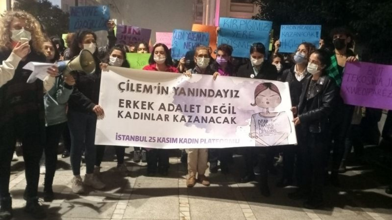 Kadıköy'de Çilem Doğan için dayanışma eylemi