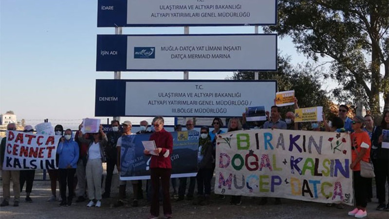 MUÇEP tarafından 'kaçak yat limanı' protesto edildi