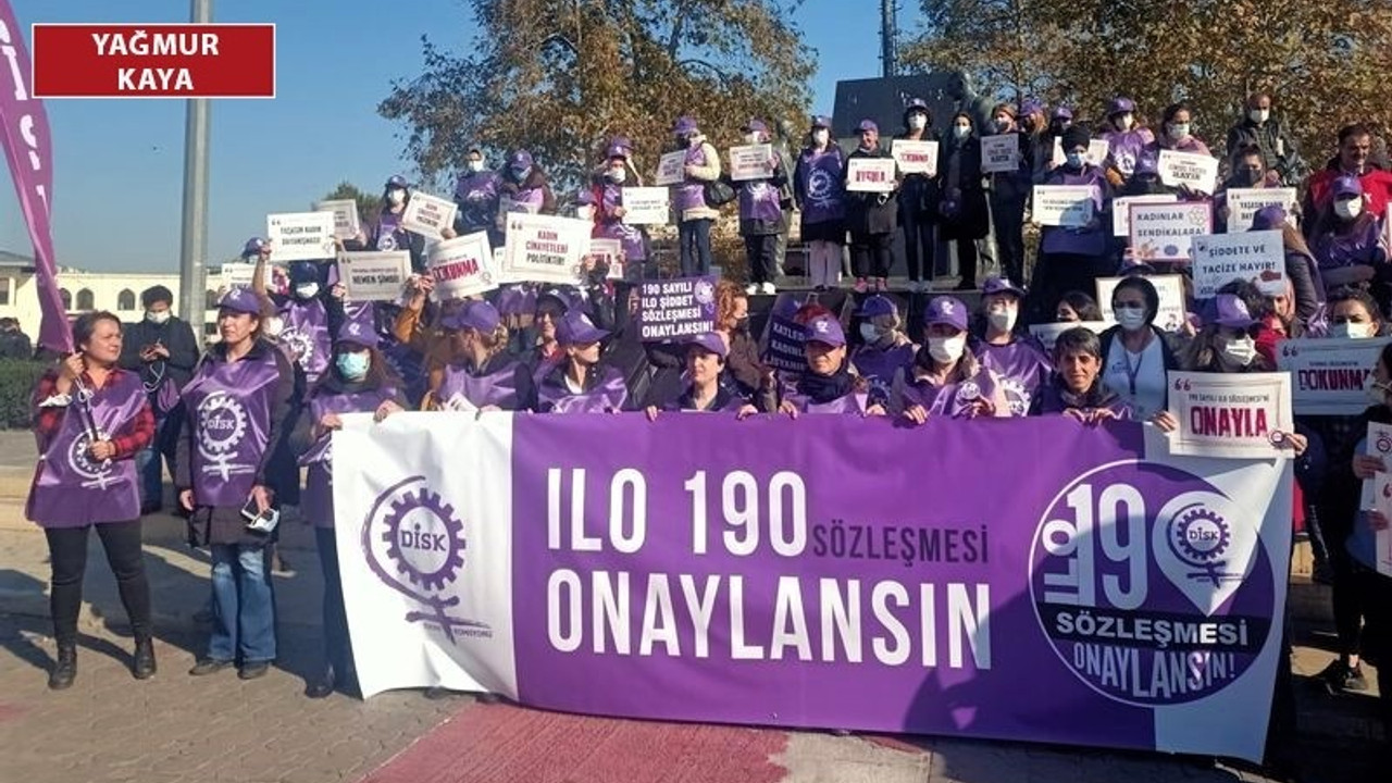 DİSK Kadın Komisyonu'ndan 'ILO 190' kampanyası: Onaylansın ve etkin şekilde uygulansın