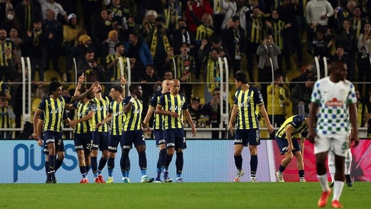 Fenerbahçe sahadan 4-0 galip ayrıldı