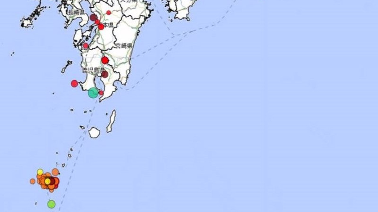 Japonya'nın takımadalarında 3 günde 170 deprem