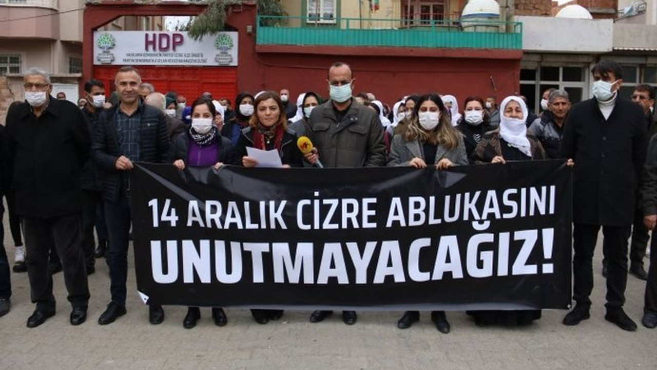 Sokağa çıkma yasağının yıldönümünde Cizre'de açıklama: Boyun eğmeyeceğiz