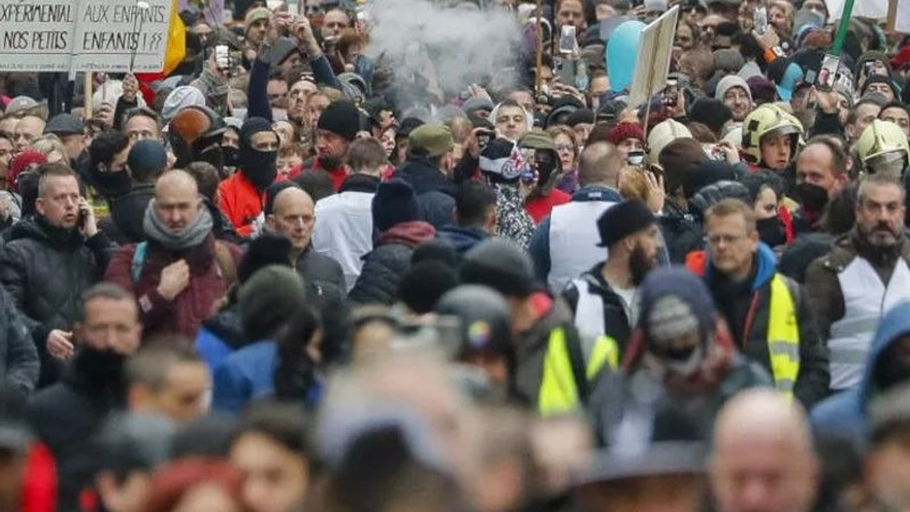 Belçika’daki protestoda gözaltı sayısı 55’e yükseldi