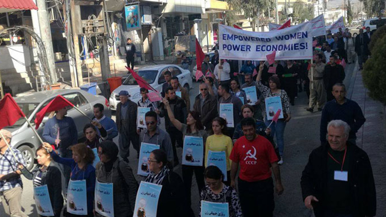 Kadınlar Süleymaniye'de alanlara çıktı