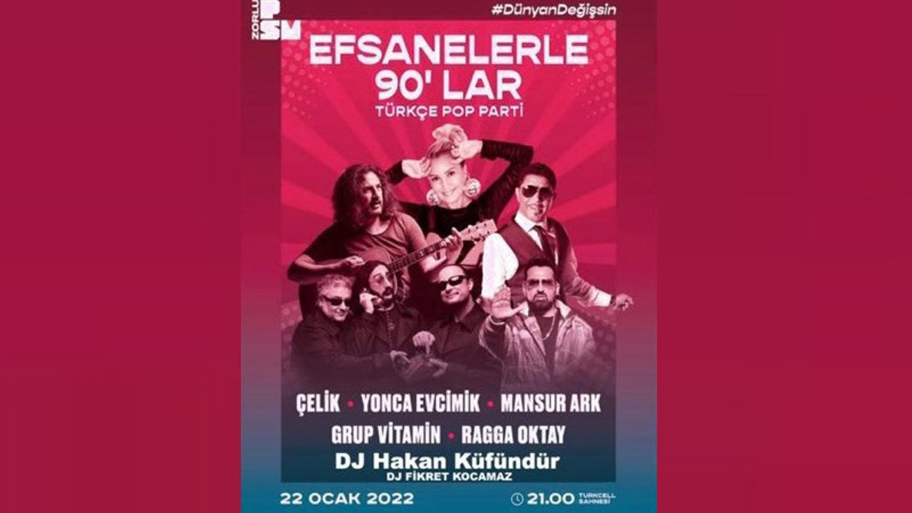 Efsanelerle 90'lar Türkçe Pop parti