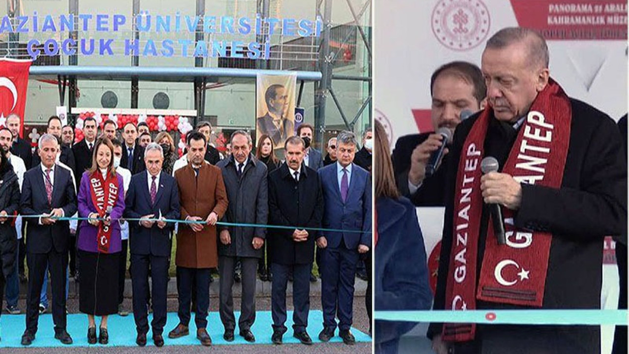 Erdoğan’ın bir ay önce açılışını yaptığı çocuk hastanesinin tavanı çöktü