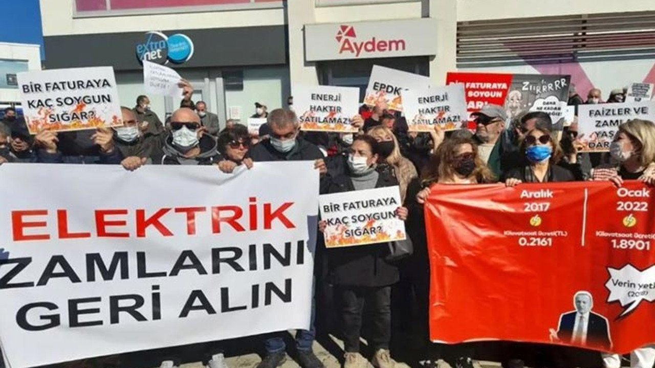 Bodrumlular elektrik faturalarını protesto etti: Zamlar geri alınsın