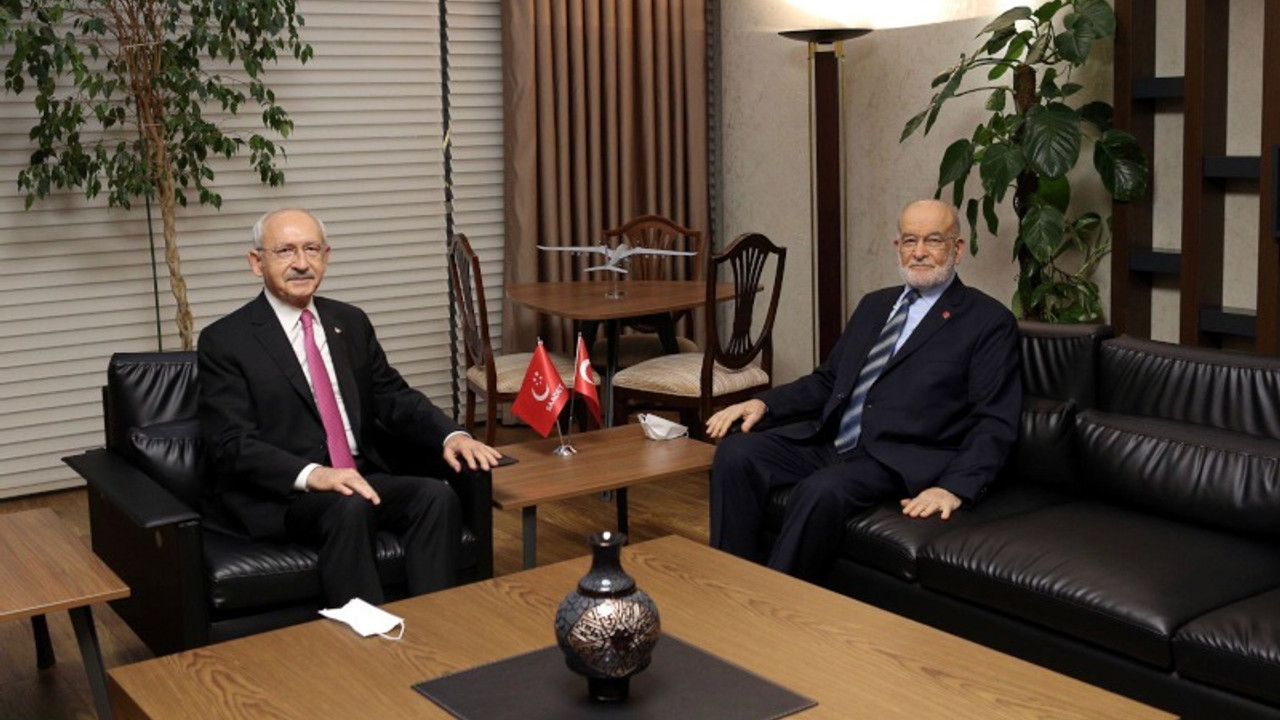 Kılıçdaroğlu, Karamollaoğlu'nu ziyaret etti