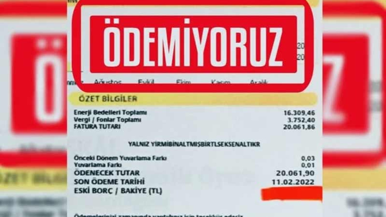 Moda Sahnesi'nden 20 bin TL'lik faturaya 'ödemiyoruz' çıkışı