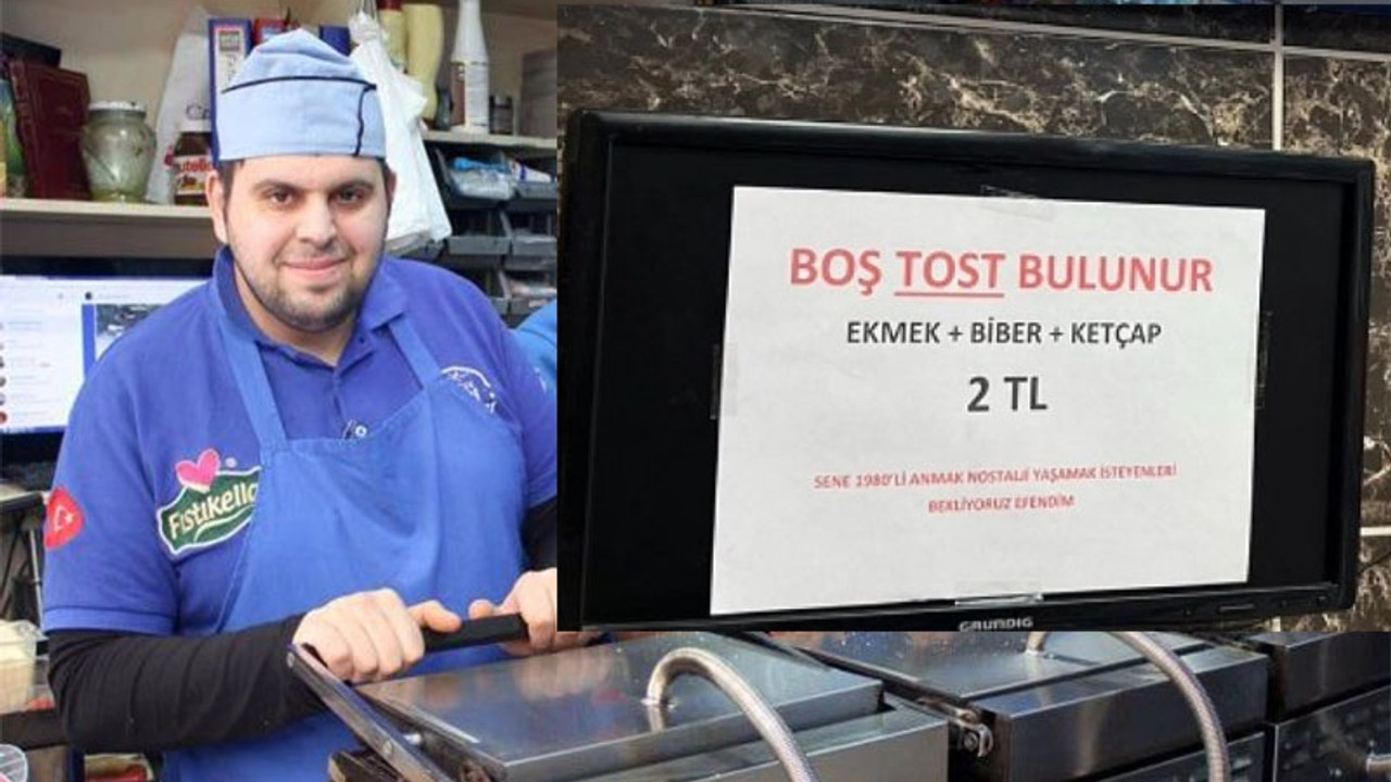 Boş baklavadan sonra boş tost da satışa çıktı